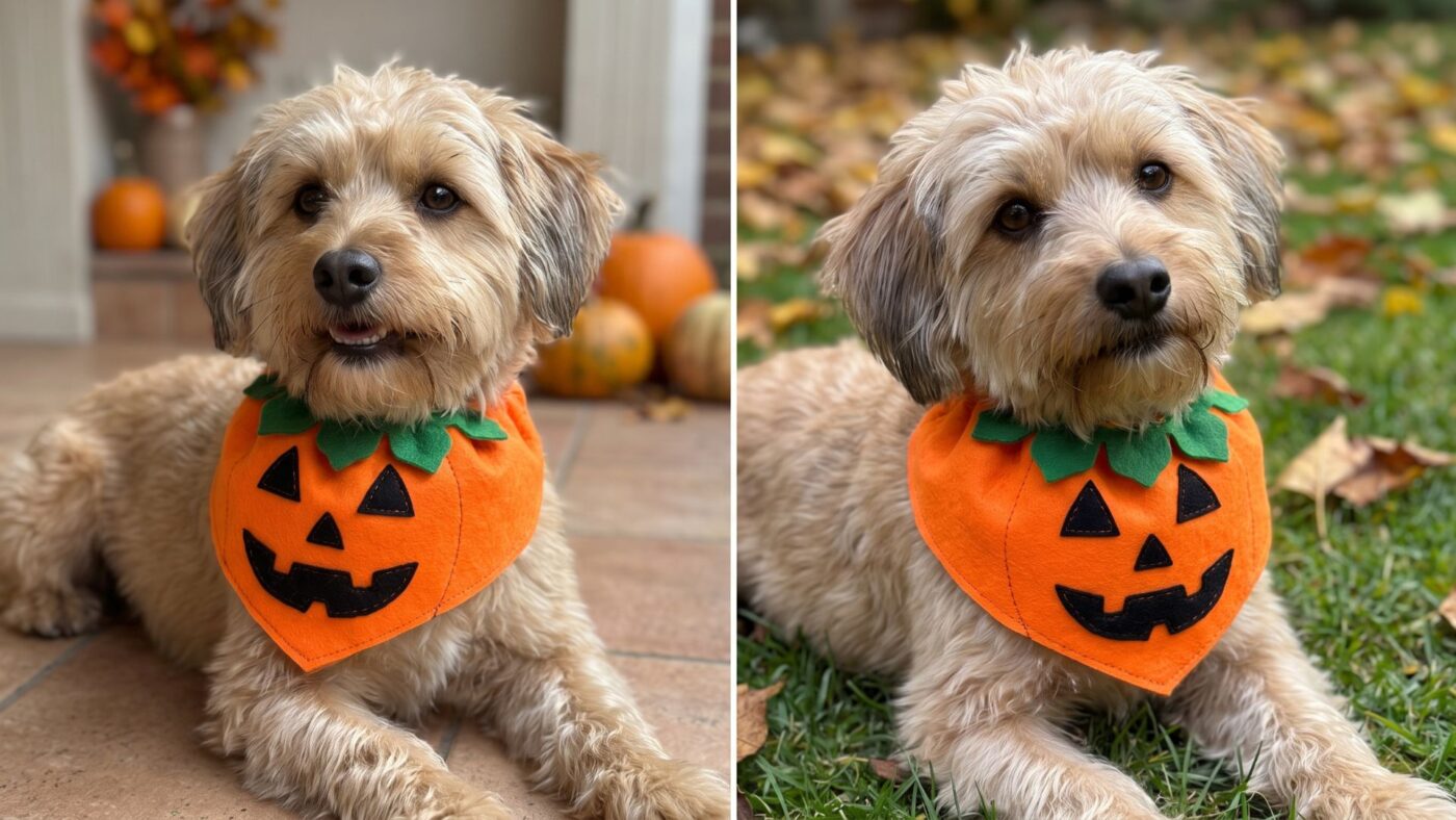 disfraz calabaza perro